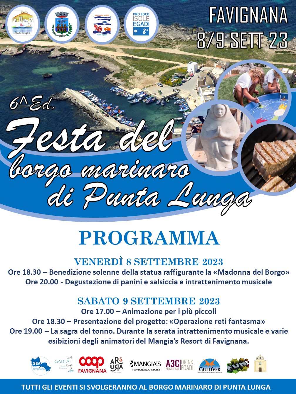 L’8 E IL 9 SETTEMBRE A FAVIGNANA LA 6^ ED. DELLA FESTA DEL BORGO.